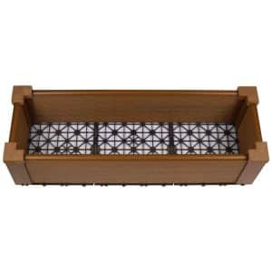 Raised Garden Bed Kit 1 ft x 3 ft - Teak